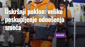 Poskupljenje odnošenje smeća